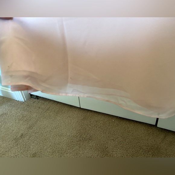 Azazie pearl pink color maxi bridesmaid dress in size A2 - Picture 9 of 10